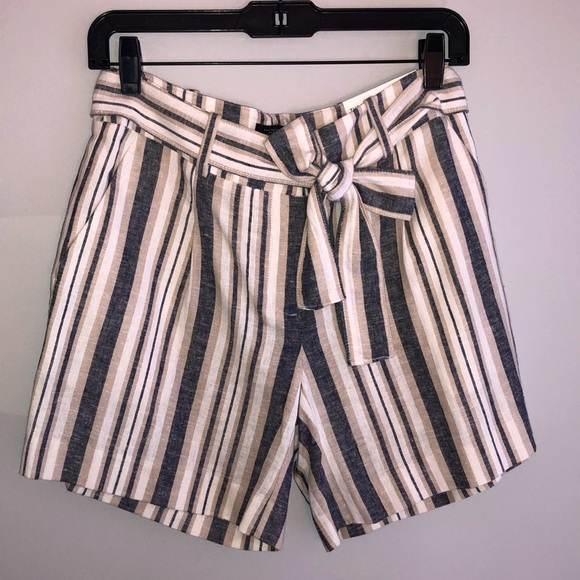 Ann Taylor Factory Pants - Ann Taylor Factory Linen Tie Waist Shorts